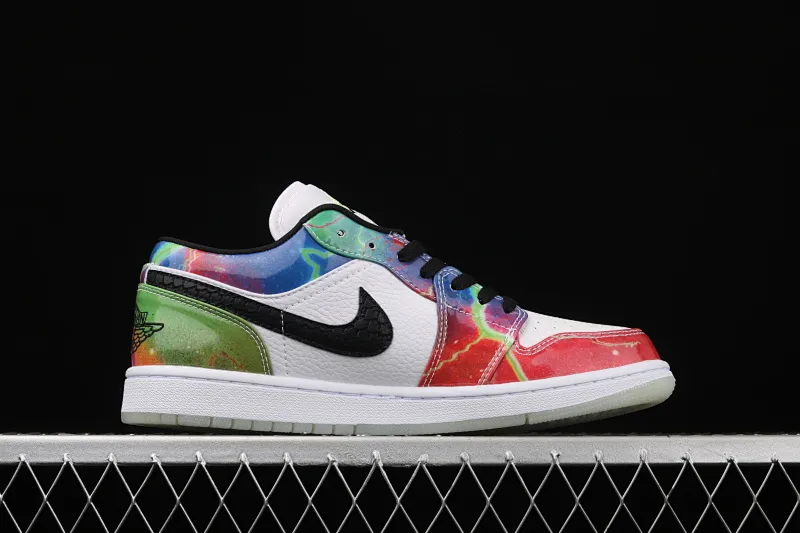 All categories Air Jordan Jordan series basketball shoes Air Jordan 1 Low Air Jordan 1 Low Multicolor AJ1 Joe 1 Galaxy low-top casual sports shoes CW7310-909